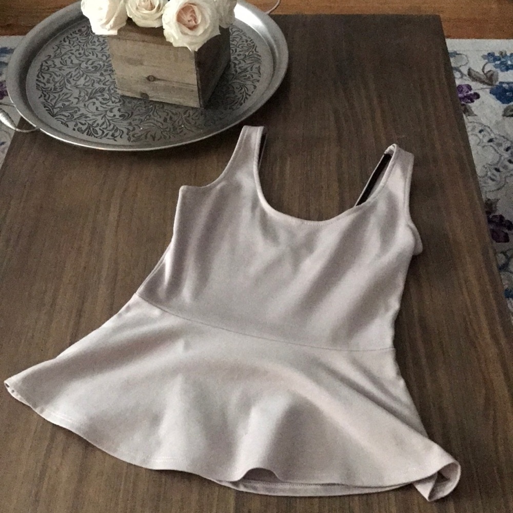 Mauve Peplum Top